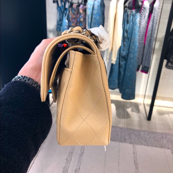 ❌SOLD❌✨Chanel beige Clair (S)  classic double flap (caviar) - Picture 7 of 7